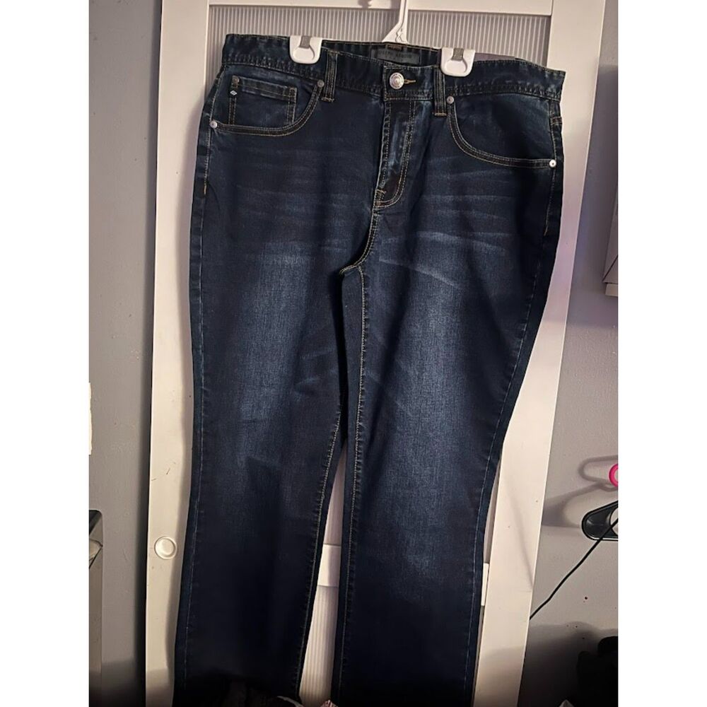 PC_NWT! Joseph Abboud 34_32 Straight Dark Wash Denim